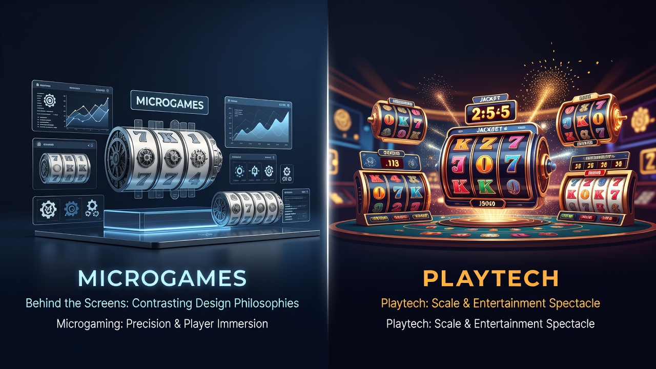 Vergelijking van ontwerpbenaderingen bij Microgaming en Playtech studios