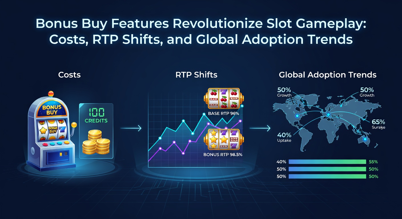 Grafiek met bonus buy-opties in een moderne slotgame, tonen multipliers en uitbetalingen