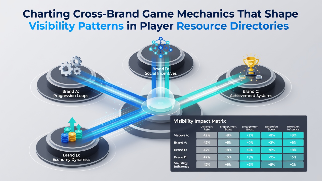 Grafiek die zichtbaarheidspatronen toont in spelerdirectories door cross-brand mechanieken