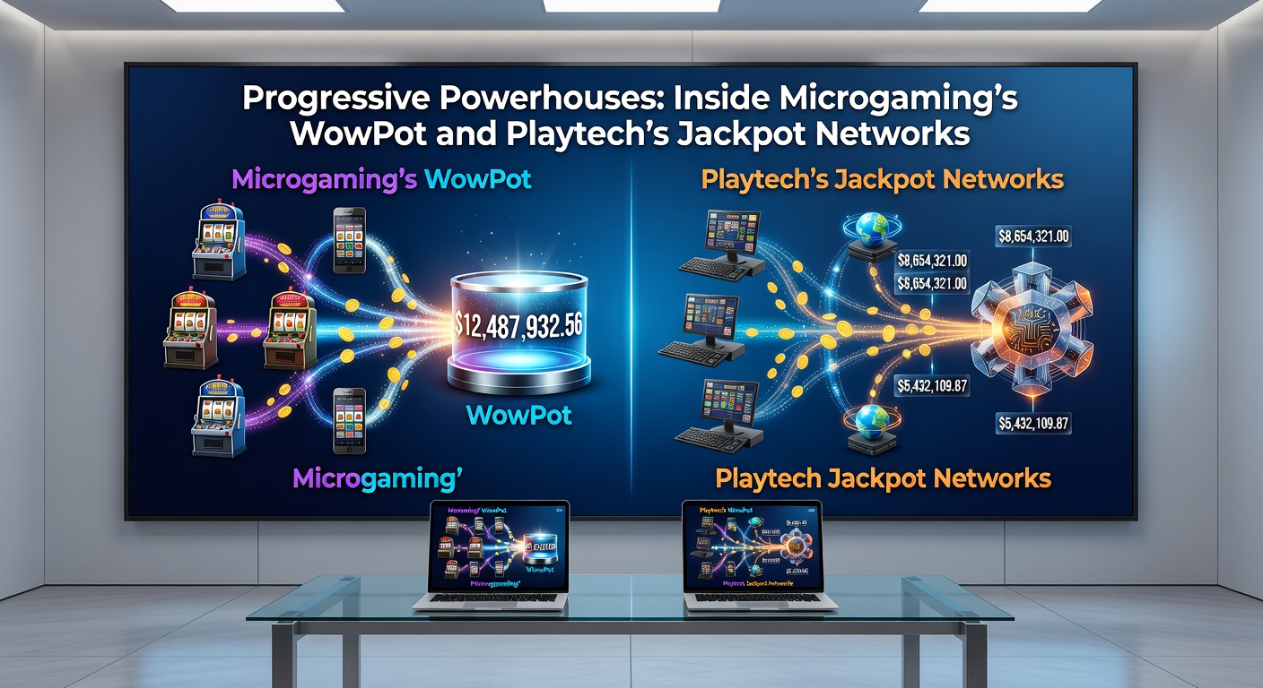 Schermafbeelding van Playtech's Age of the Gods jackpot-scherm met meerdere progressieve pots, mythische goden-symbolen en een teller die miljoenen aangeeft