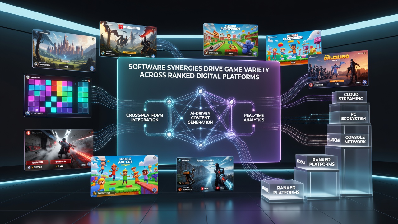 Overzicht van gekoppelde softwareoplossingen op digitale gamingplatforms