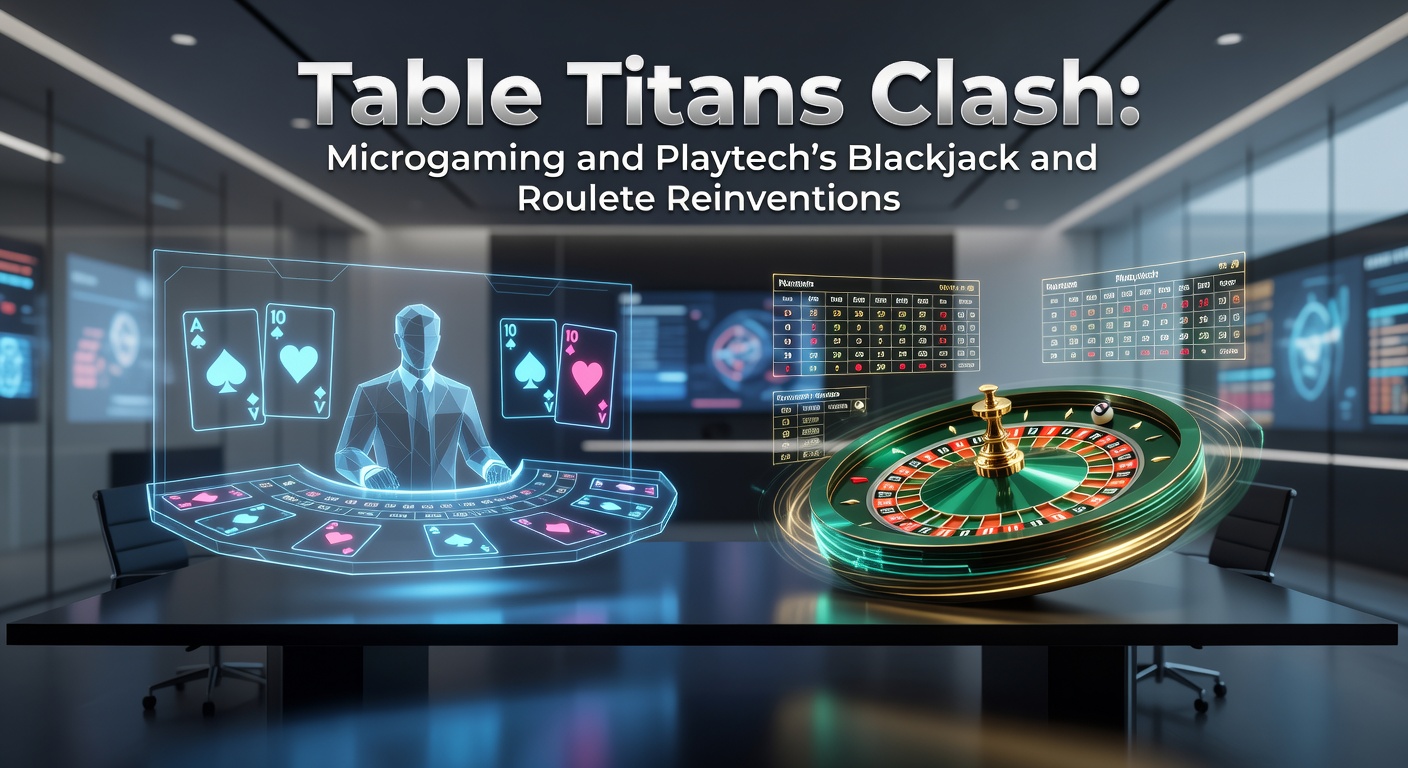Schermafbeelding van innovatieve blackjack- en roulettevarianten van Microgaming en Playtech met live dealers en multipliers